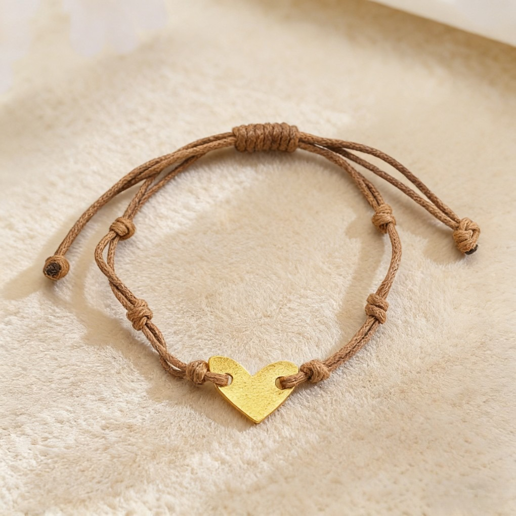 Vintage Western Cowboy Heart Leather Braided Bracelet