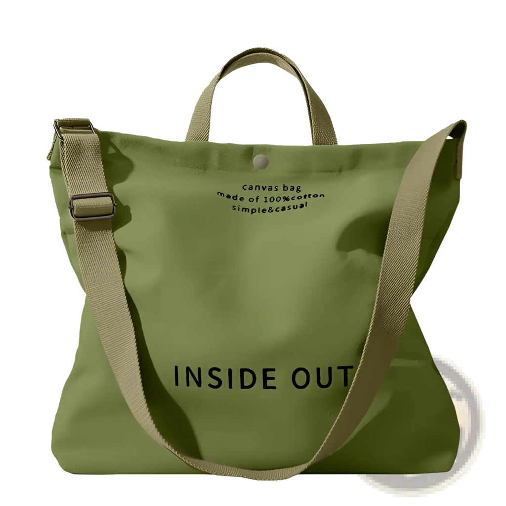 High End Large Capacity Black Canvas Tote Bag