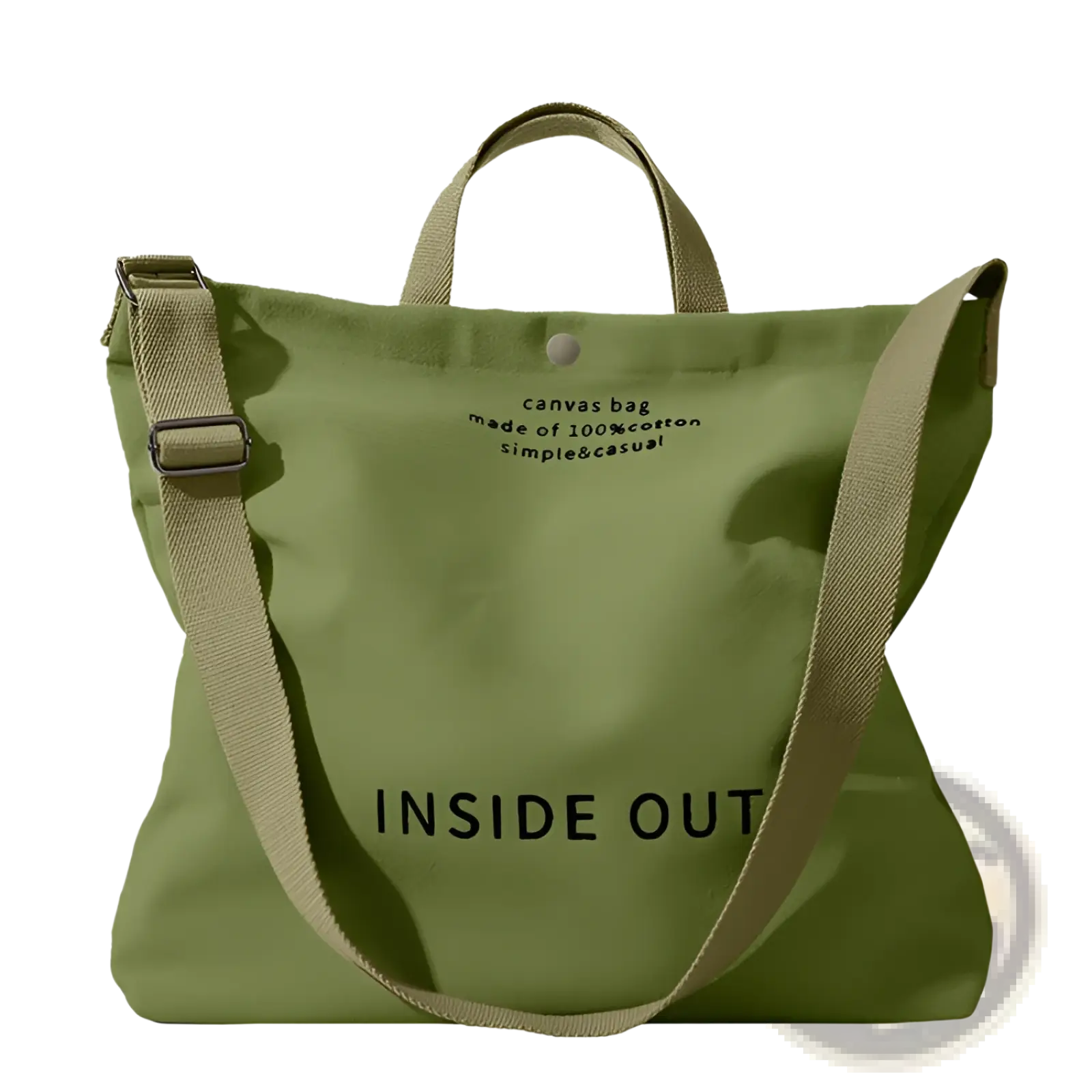 High End Large Capacity Black Canvas Tote Bag