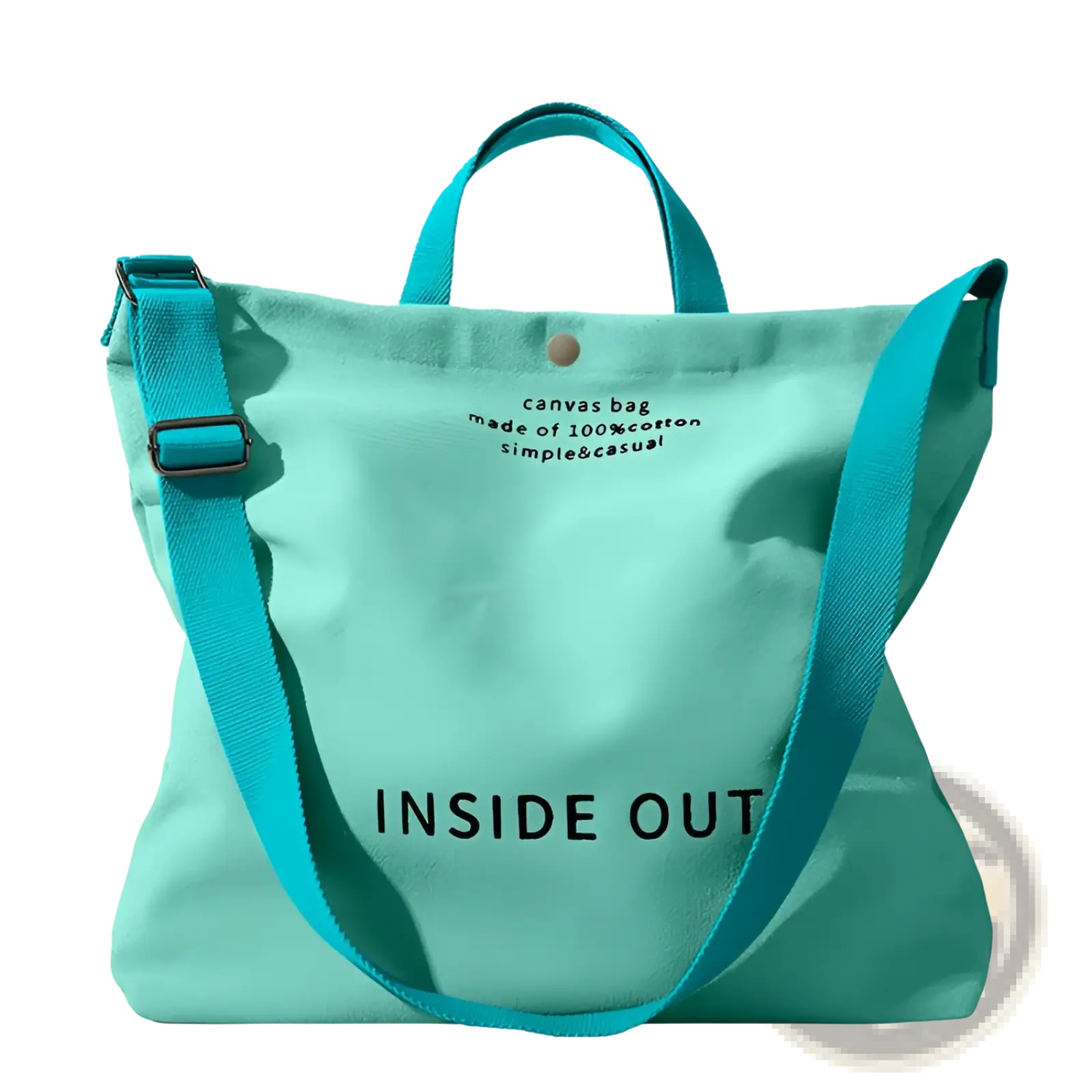 High End Large Capacity Black Canvas Tote Bag