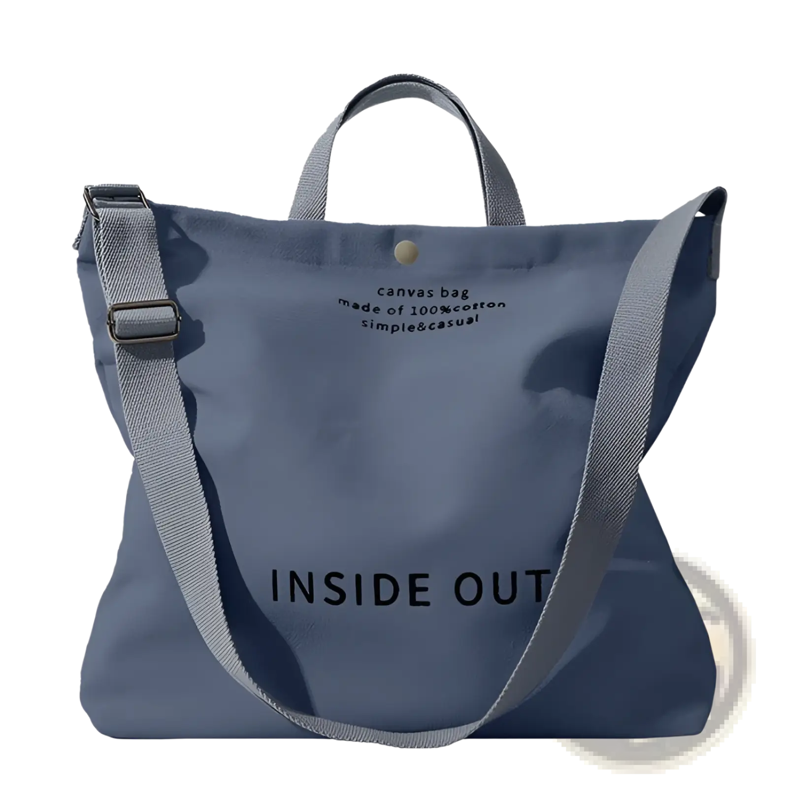 High End Large Capacity Black Canvas Tote Bag